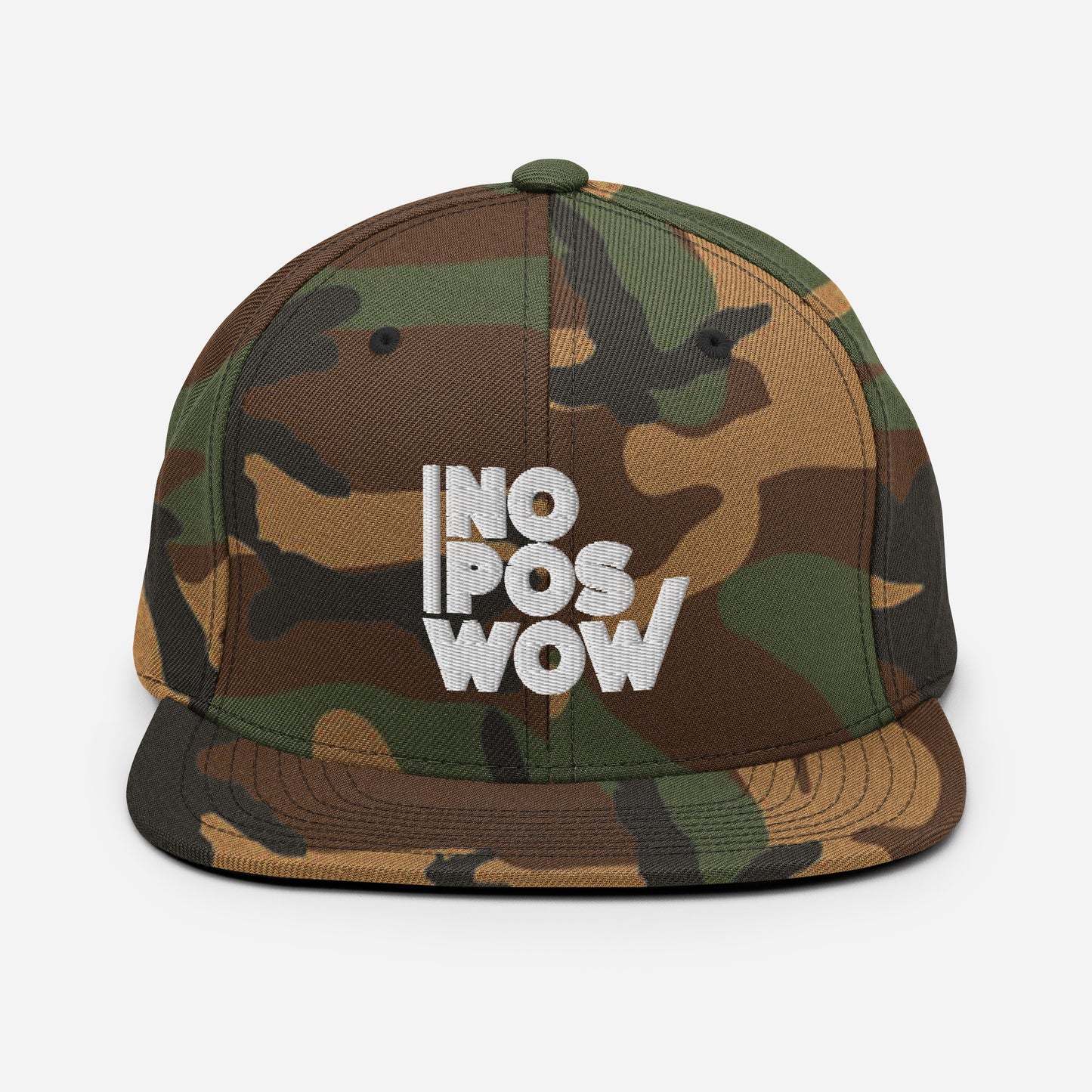 Hat Natural Snapback - Green Camo