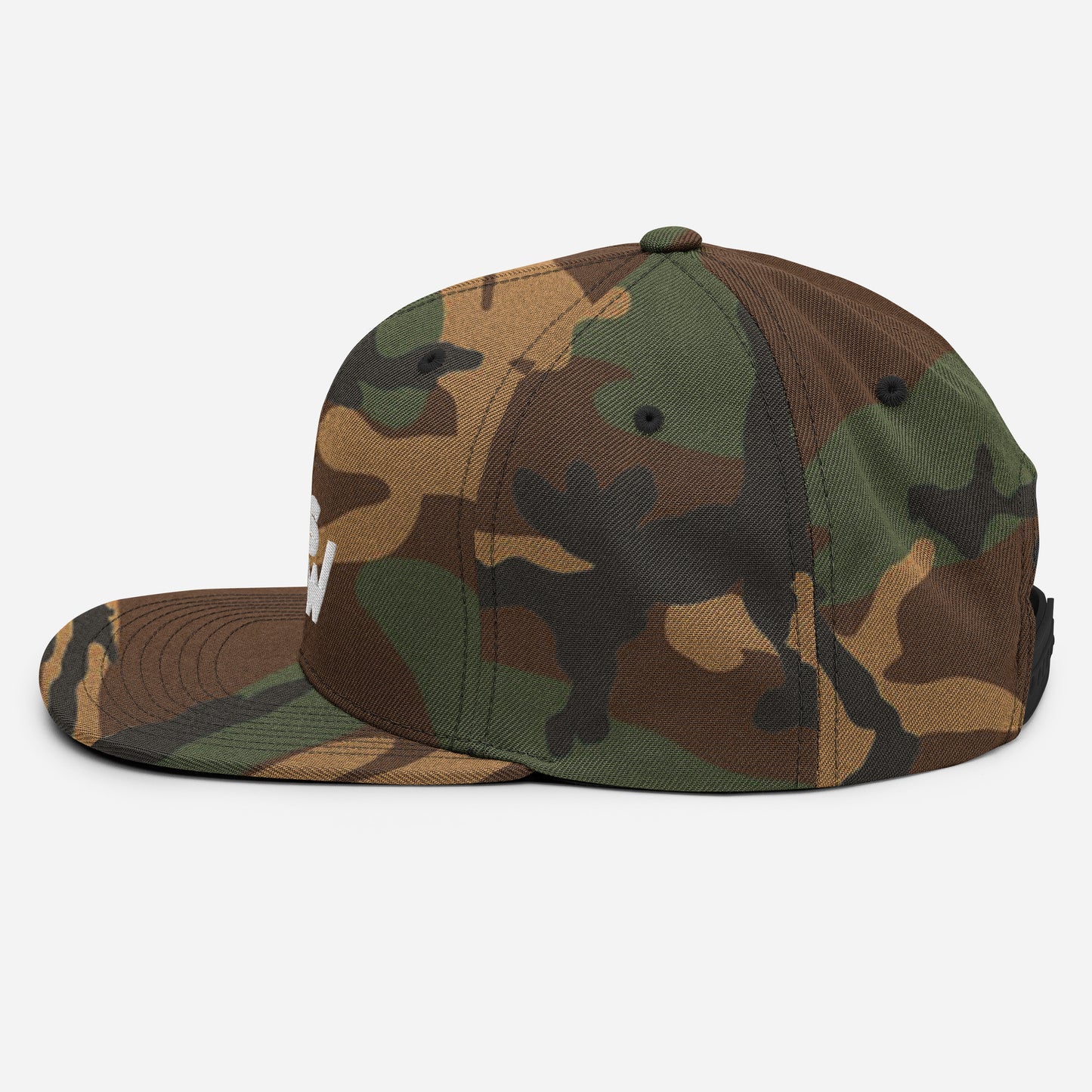 Hat Natural Snapback - Green Camo