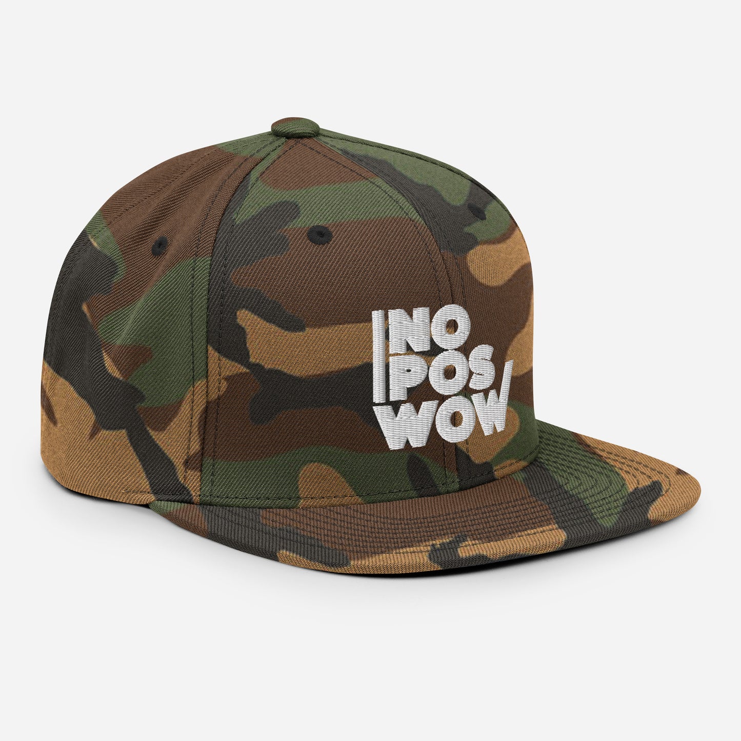 Hat Natural Snapback - Green Camo