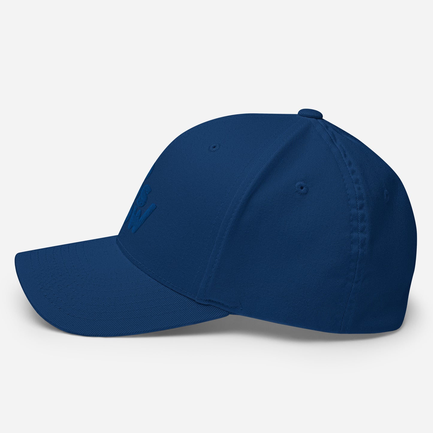 Hat Closed-Back Stretch Cap - All Royal Blue (3D Puff)