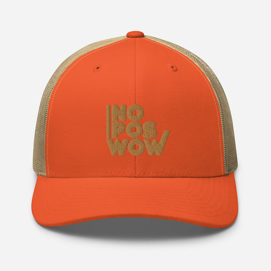 Hat Retro Rustic Orange/Khaki Trucker Cap