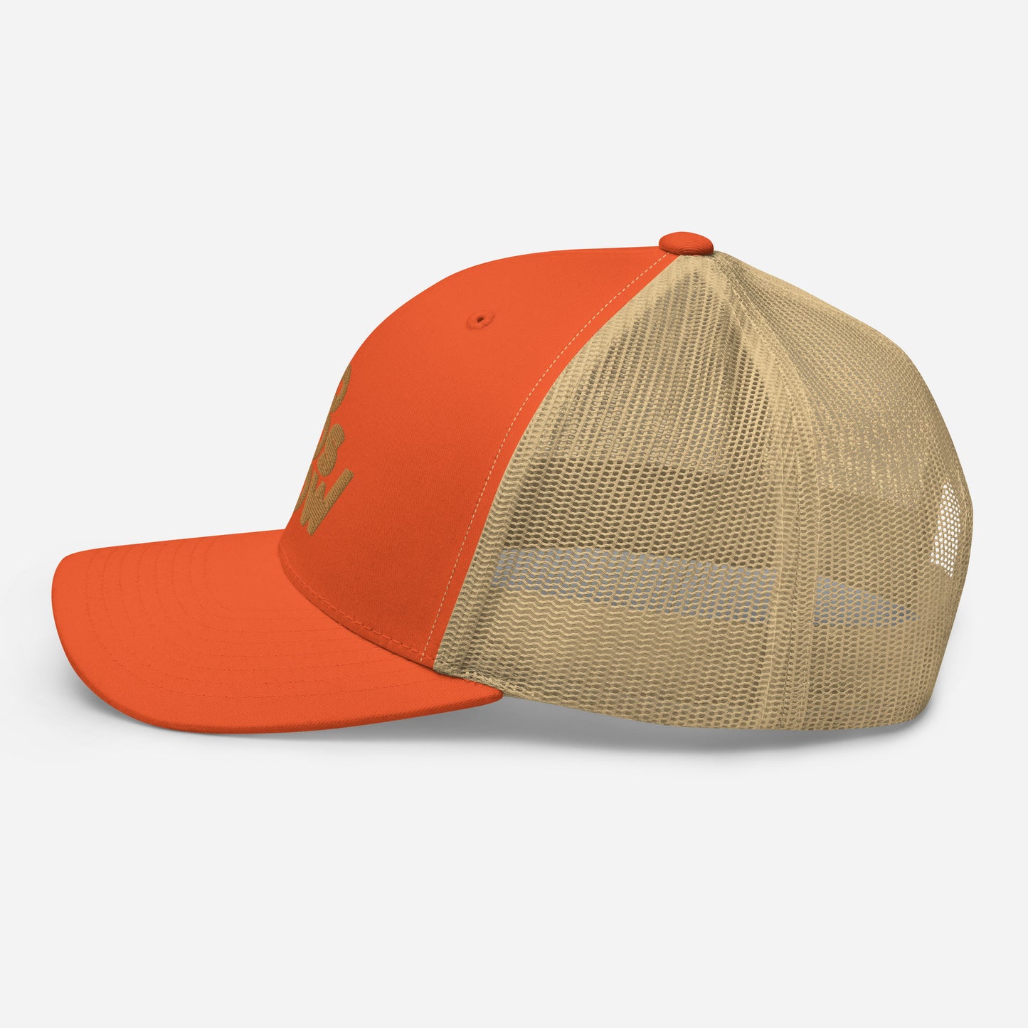 Hat Retro Rustic Orange/Khaki Trucker Cap