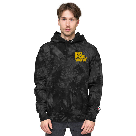 Splash Tie-Dye Champion Hoodie (Unisex) - Black