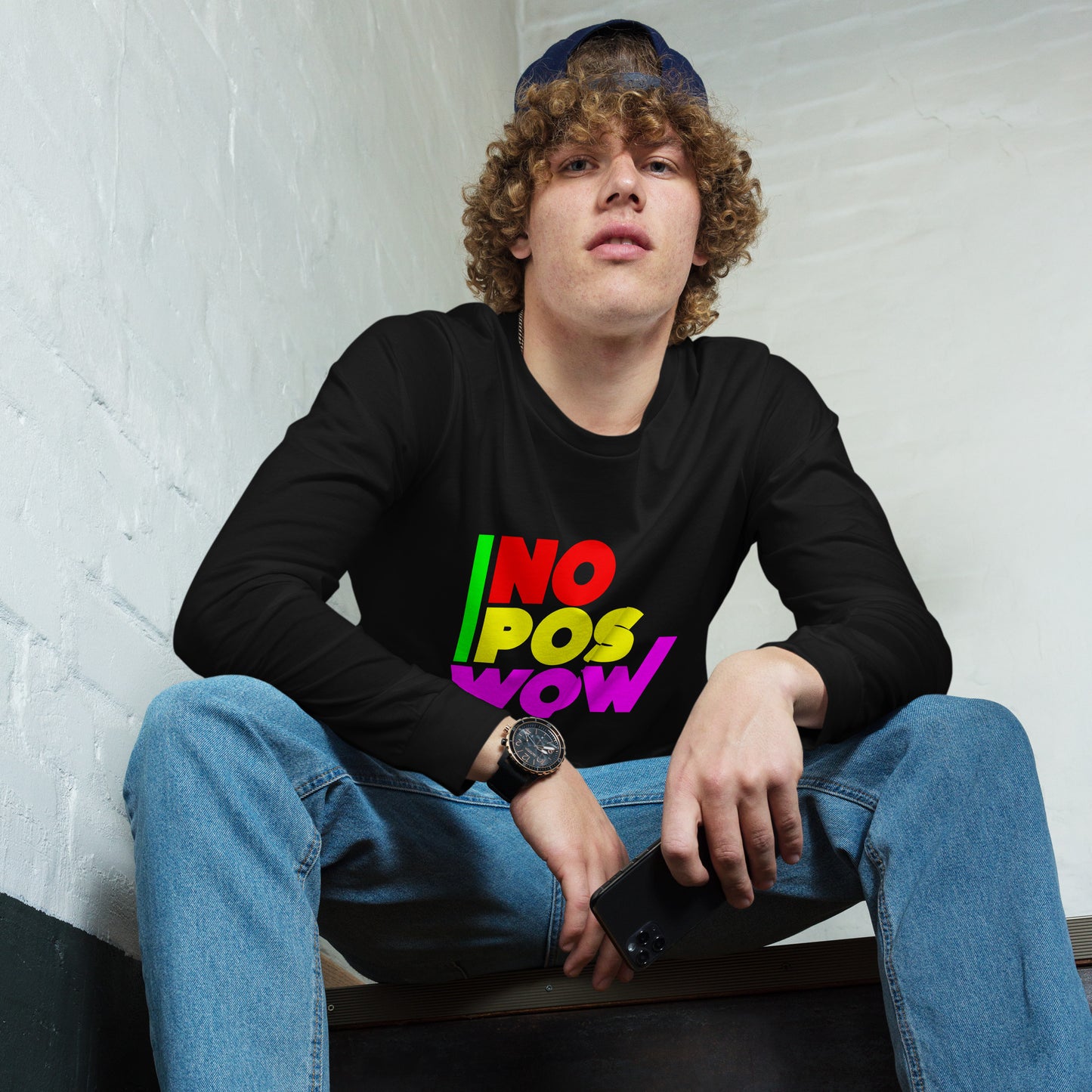 Throwback Long Tee - Black